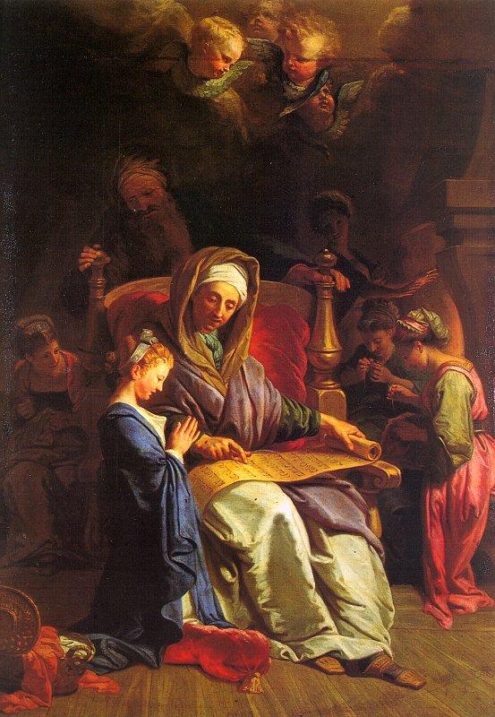 JOUVENET, Jean-Baptiste The Education of the Virgin sf